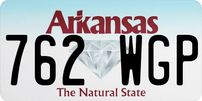 AR license plate 762WGP