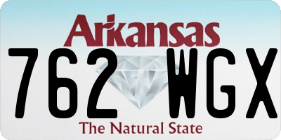 AR license plate 762WGX