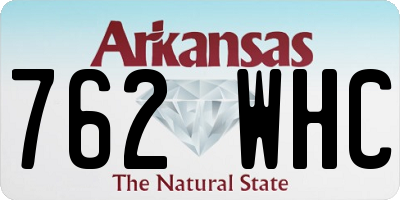 AR license plate 762WHC