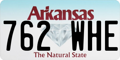 AR license plate 762WHE