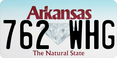 AR license plate 762WHG
