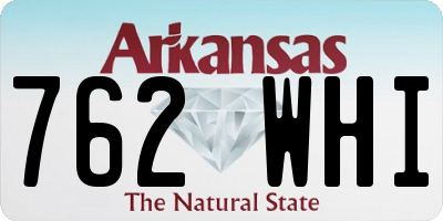 AR license plate 762WHI