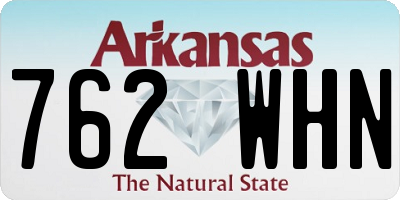 AR license plate 762WHN