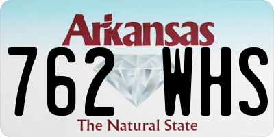 AR license plate 762WHS