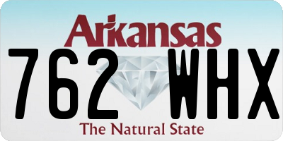 AR license plate 762WHX