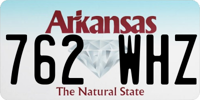 AR license plate 762WHZ