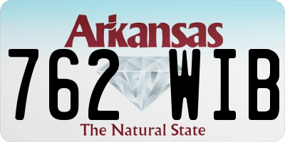 AR license plate 762WIB