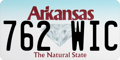 AR license plate 762WIC