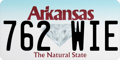 AR license plate 762WIE