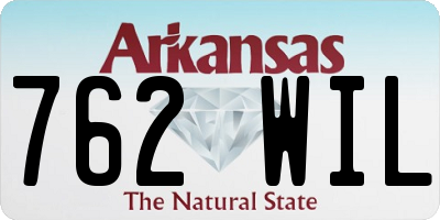 AR license plate 762WIL