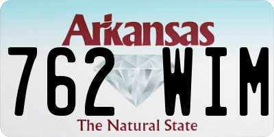 AR license plate 762WIM