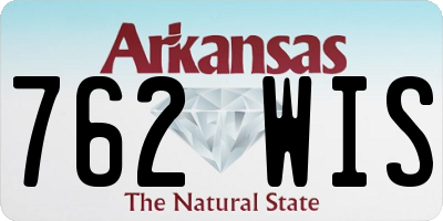 AR license plate 762WIS
