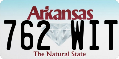 AR license plate 762WIT