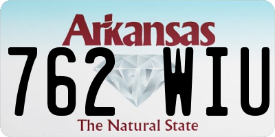 AR license plate 762WIU