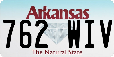 AR license plate 762WIV