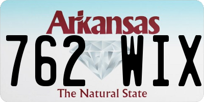 AR license plate 762WIX