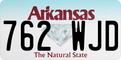 AR license plate 762WJD