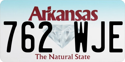 AR license plate 762WJE