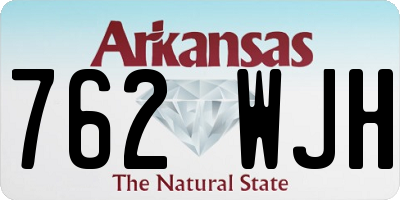 AR license plate 762WJH