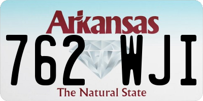 AR license plate 762WJI