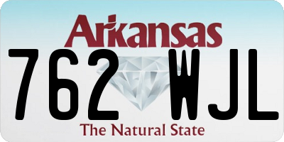 AR license plate 762WJL