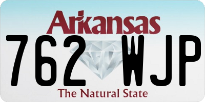 AR license plate 762WJP