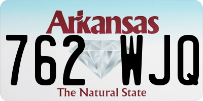 AR license plate 762WJQ