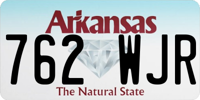 AR license plate 762WJR
