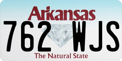 AR license plate 762WJS