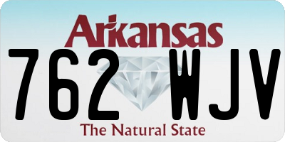 AR license plate 762WJV