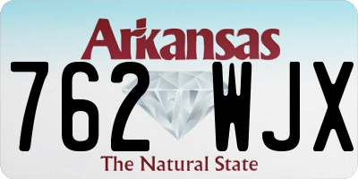 AR license plate 762WJX
