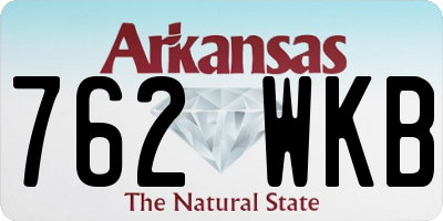 AR license plate 762WKB