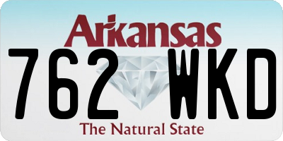 AR license plate 762WKD