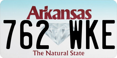 AR license plate 762WKE