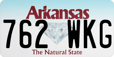 AR license plate 762WKG