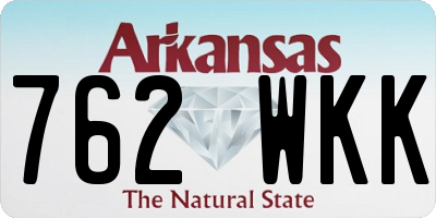AR license plate 762WKK