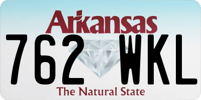 AR license plate 762WKL
