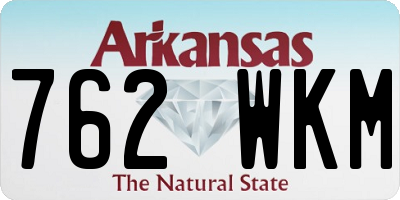 AR license plate 762WKM