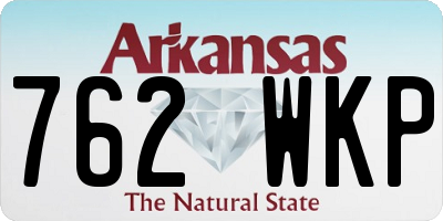 AR license plate 762WKP