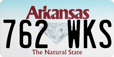 AR license plate 762WKS