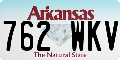 AR license plate 762WKV