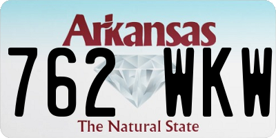 AR license plate 762WKW