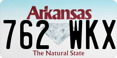 AR license plate 762WKX