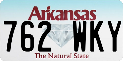 AR license plate 762WKY