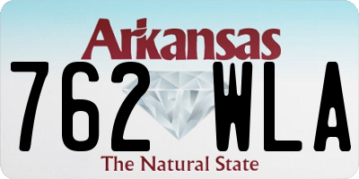 AR license plate 762WLA