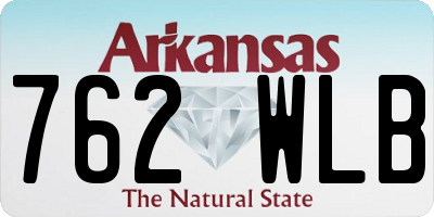 AR license plate 762WLB