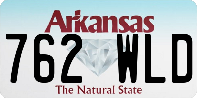 AR license plate 762WLD