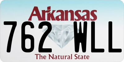 AR license plate 762WLL