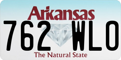 AR license plate 762WLO