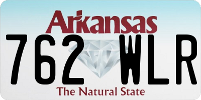 AR license plate 762WLR